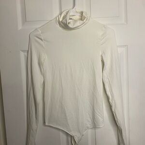 Wolford White Turtleneck Bodysuit